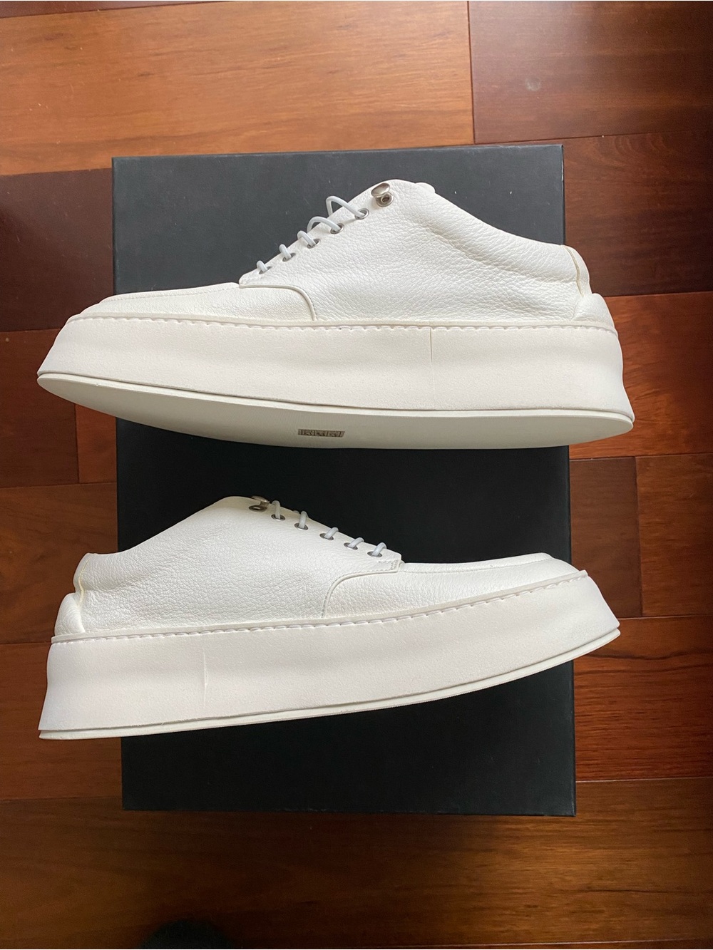 Marsell Cassapana white leather derby sneaker shoe made in Italy